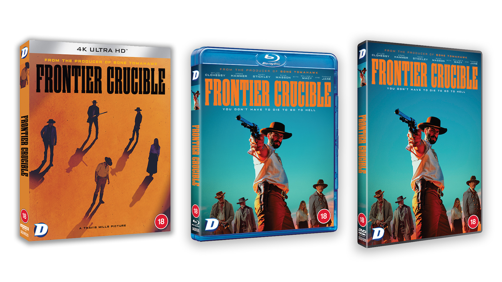 Tense and gritty new western, Frontier Crucible, from the producer of Bone Tomahawk, arrives on 4K Ultra HD, Blu-ray, DVD and Digital platforms